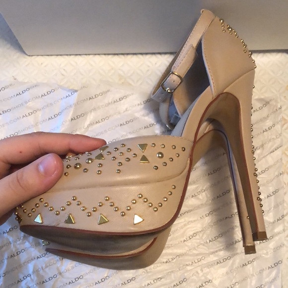 ALDO Tivian studded platform heels size 8.5 - Picture 9 of 11